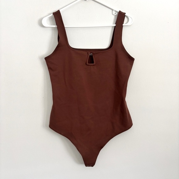 Abercrombie & Fitch Brown Sleeveless Bodysuit Soft Collection Women’s Size Large - Picture 1 of 7